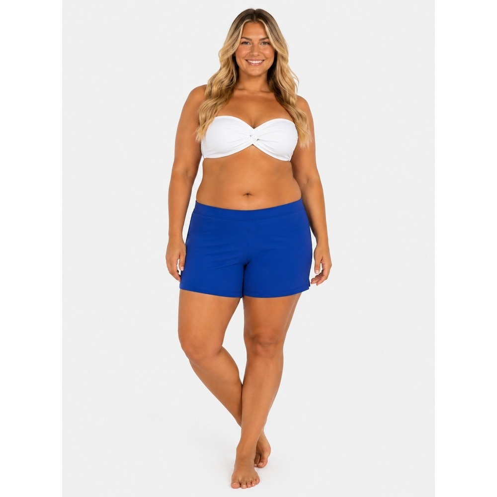 NWT‎ Swimsuits For All Blue Chlorine Resistant Swim Shorts 24 3X